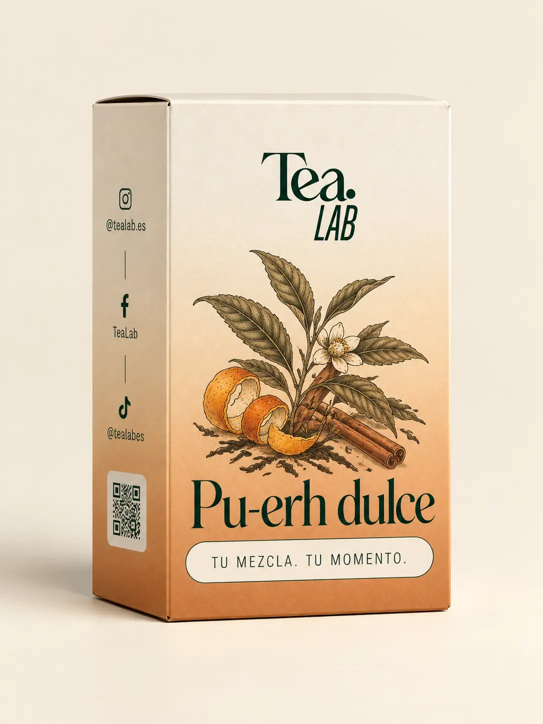 Caja de Pu-erh dulce de Tea Lab