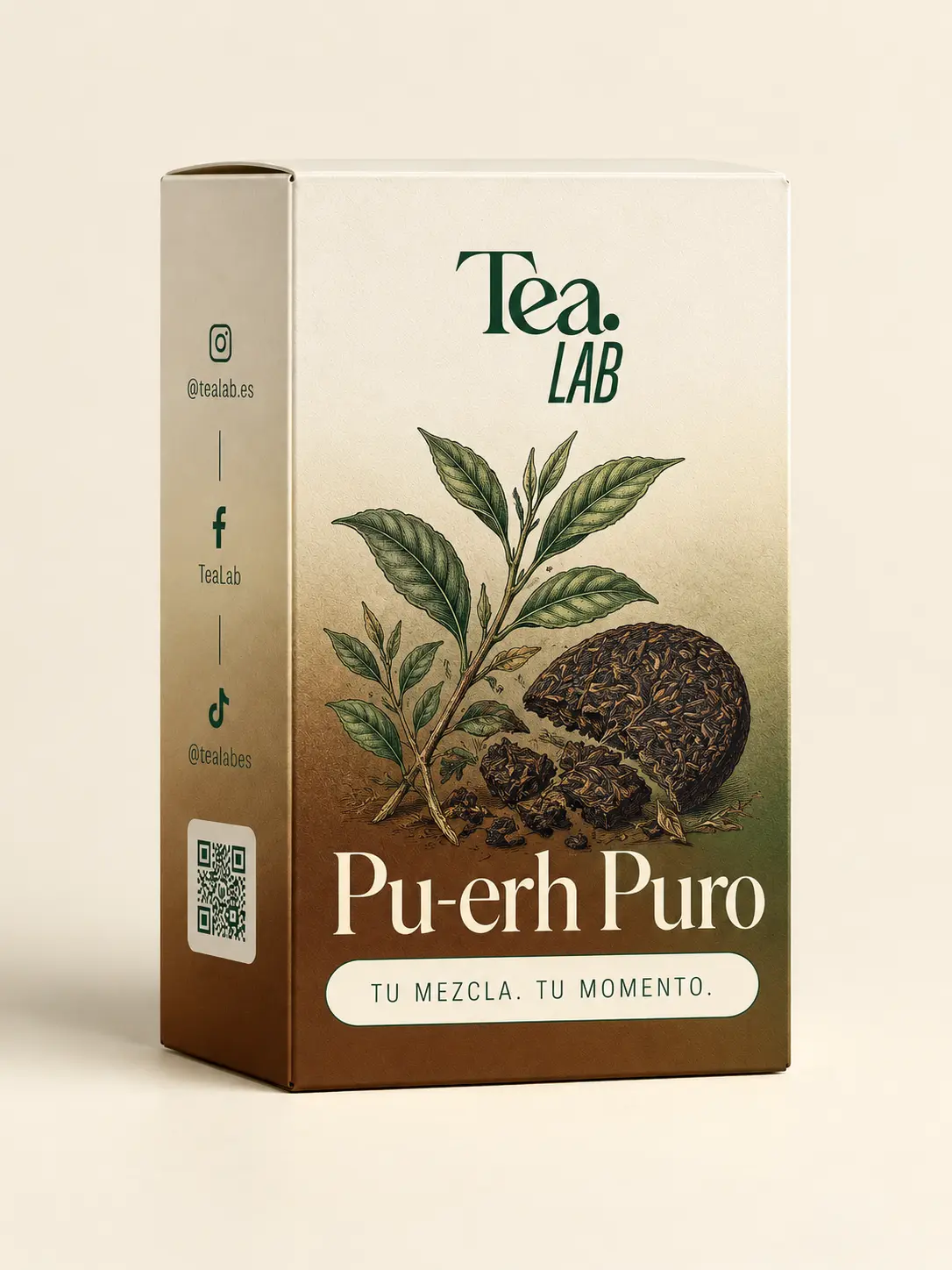 Caja de Pu-erh puro de Tea Lab