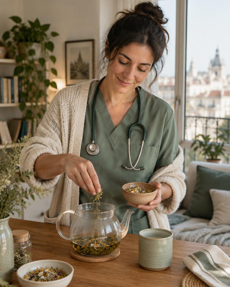 Infusión al terminar un turno